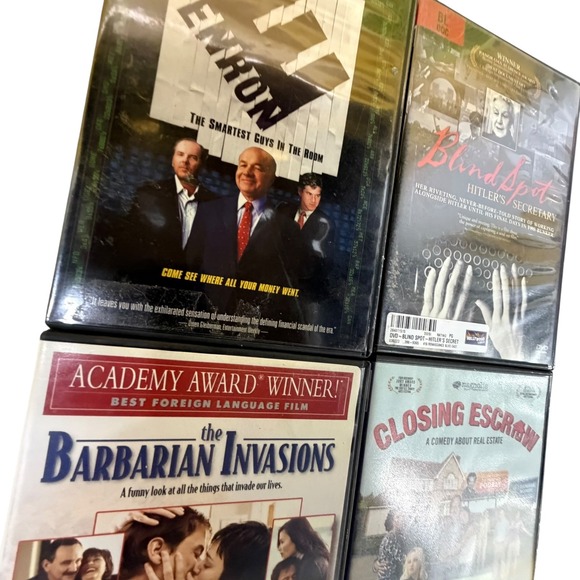Magnolia Sony DVD Bundle Enron Blind Spot‎ Barbarian Invasions Closing Escrow
